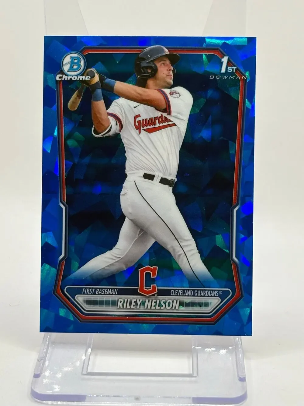 2026 Bowman Sapphire Riley Nelson 1st Chrome Prospect Cleveland Guardians